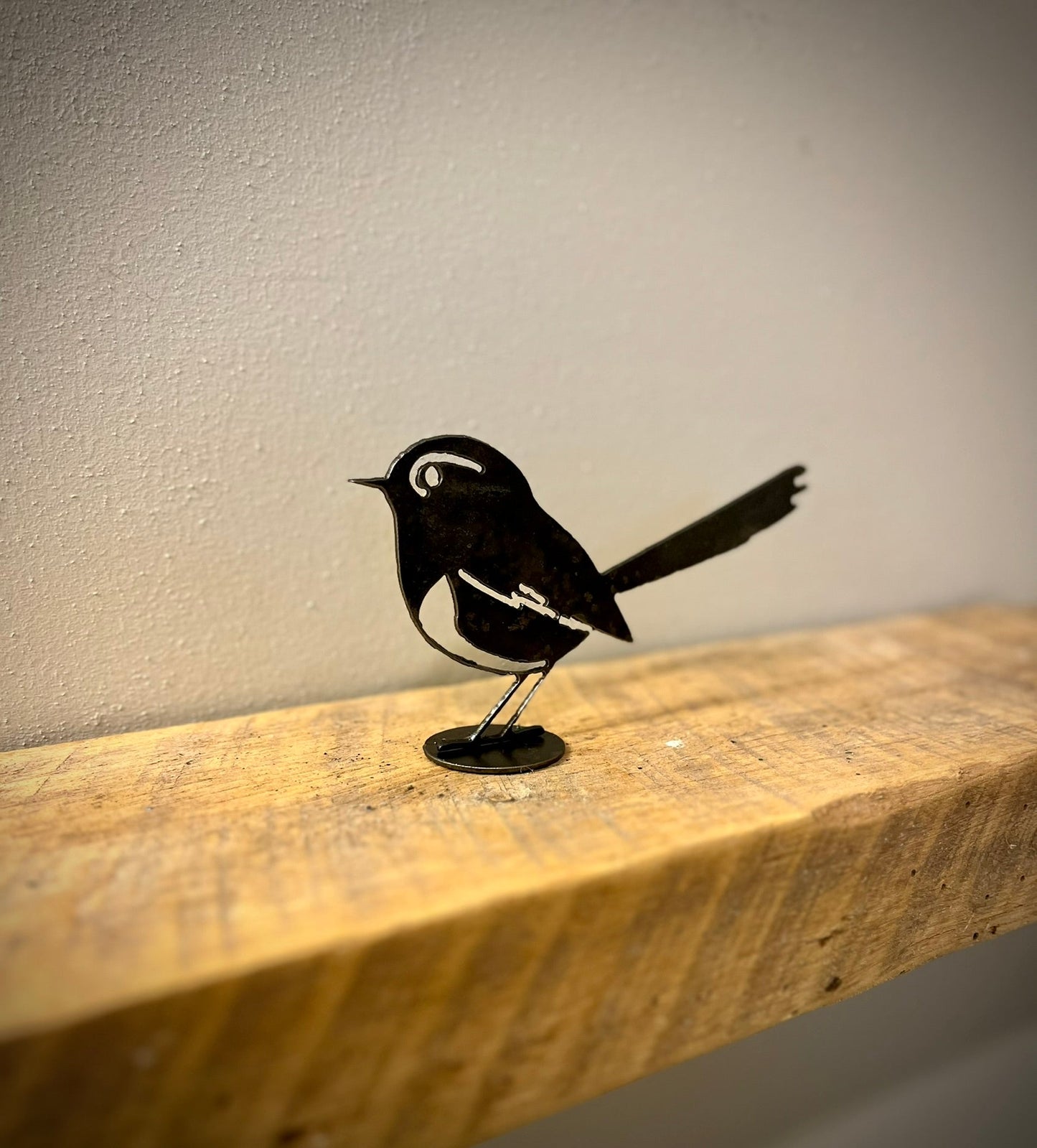 Metal Wren - Mantel - bird art - bird for mantel - Northern Forge, LLC