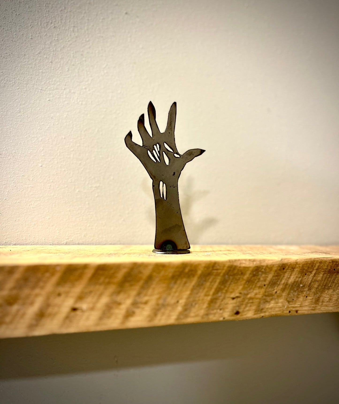 Metal Zombie Hand - Mantel - fall - fall art - Northern Forge, LLC