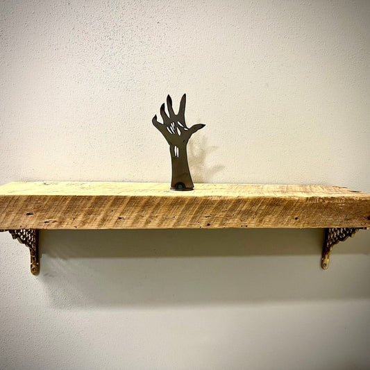 Metal Zombie Hand - Mantel - fall - fall art - Northern Forge, LLC