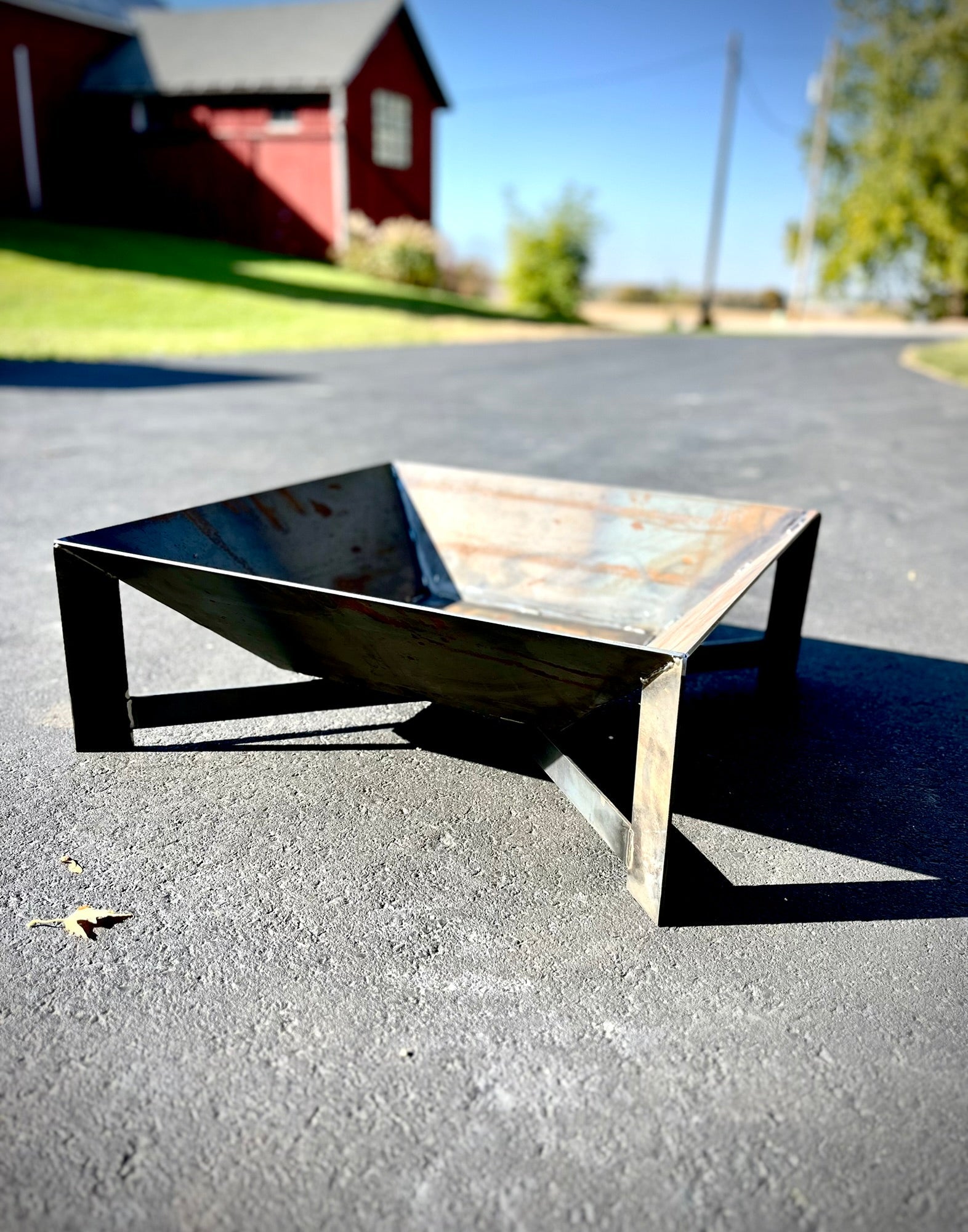 The Burn Box - Industrial Steel Outdoor Fire Pit - Multiple Sizes ...