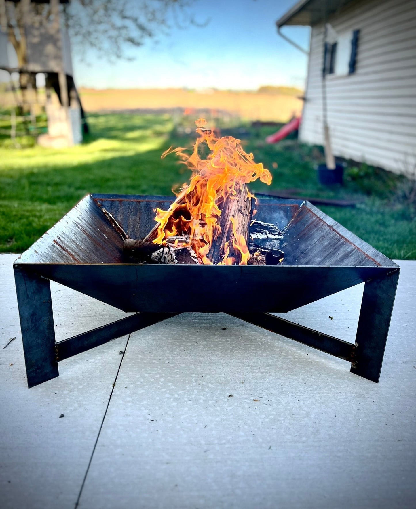 Modern Metal Outdoor Fire Pit - Multiple Sizes - fire pit - firepit - Northern Forge, LLC