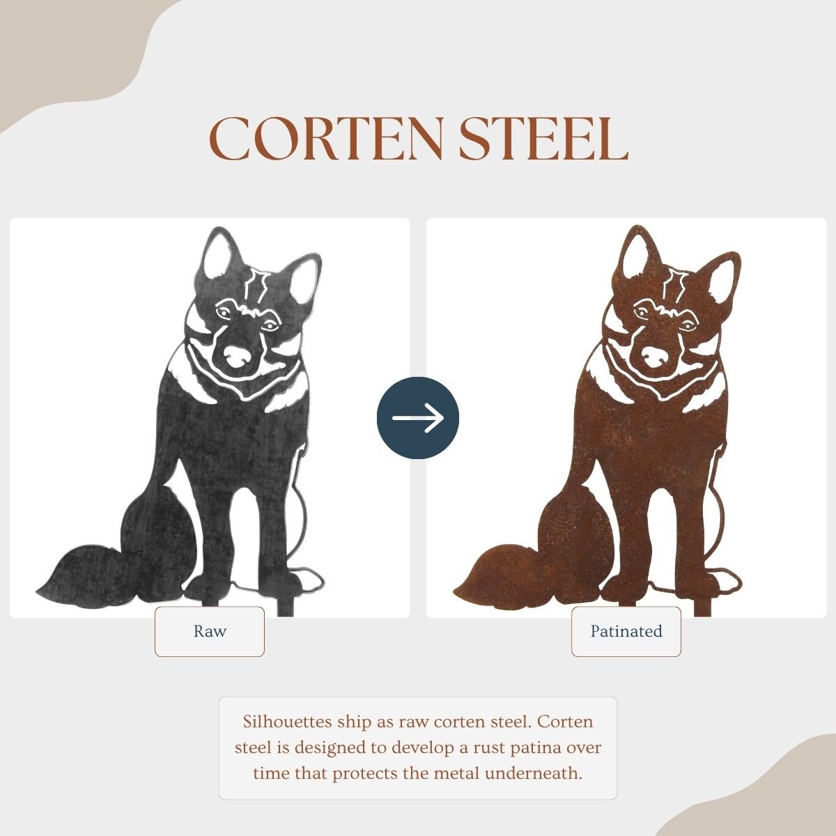 Norwegian Elkhound Metal Art – Handcrafted Dog Décor - My Metal Rescue - Shopify Collective - Northern Forge, LLC