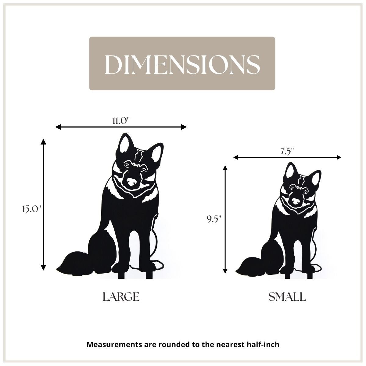Norwegian Elkhound Metal Art – Handcrafted Dog Décor - My Metal Rescue - Shopify Collective - Northern Forge, LLC