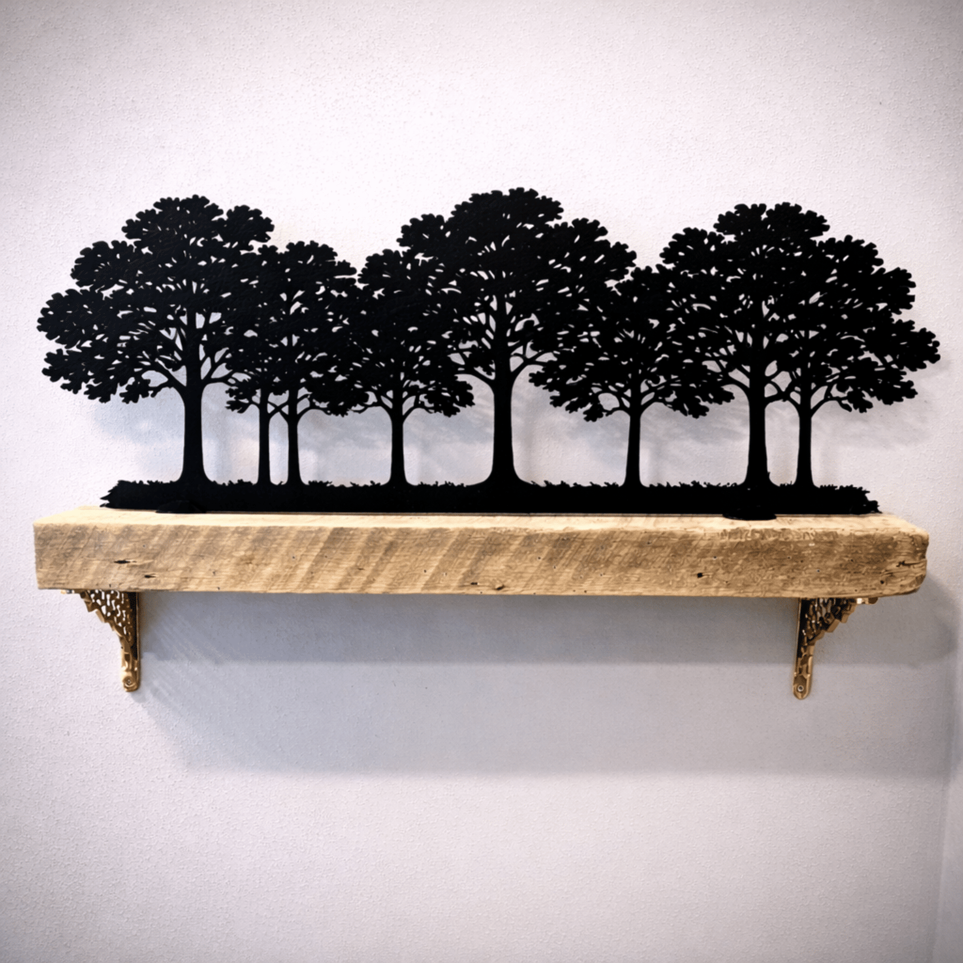 Oak Forest Shelf Silhouette - Standing - christmas - home - Northern Forge, LLC