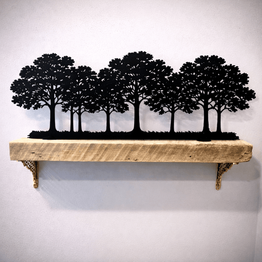 Oak Forest Shelf Silhouette - Standing - christmas - home - Northern Forge, LLC