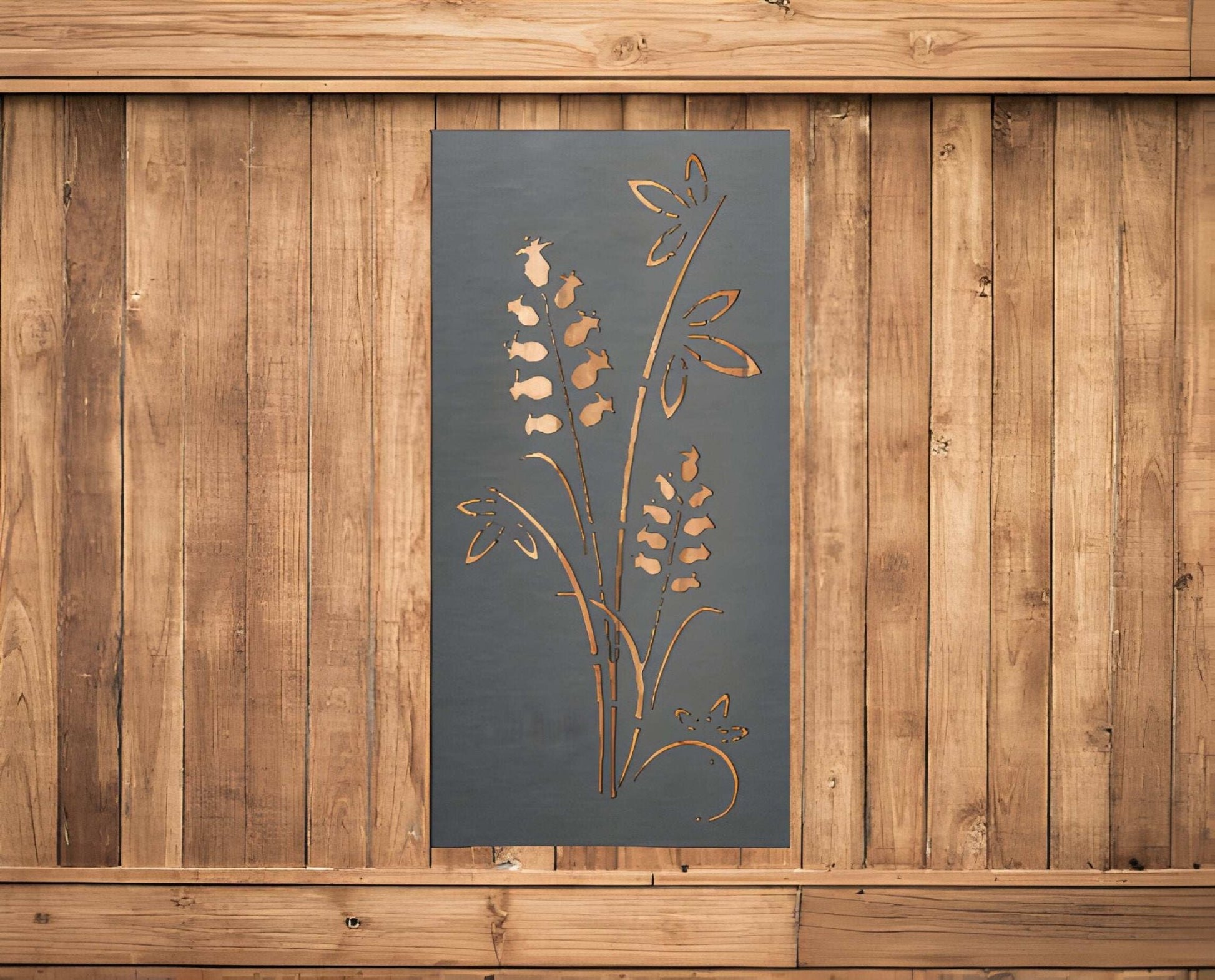 Palawan Metal Trellis/Privacy Screen - Coastal Metal Art & Design - metal trellis - Northern Forge, LLC