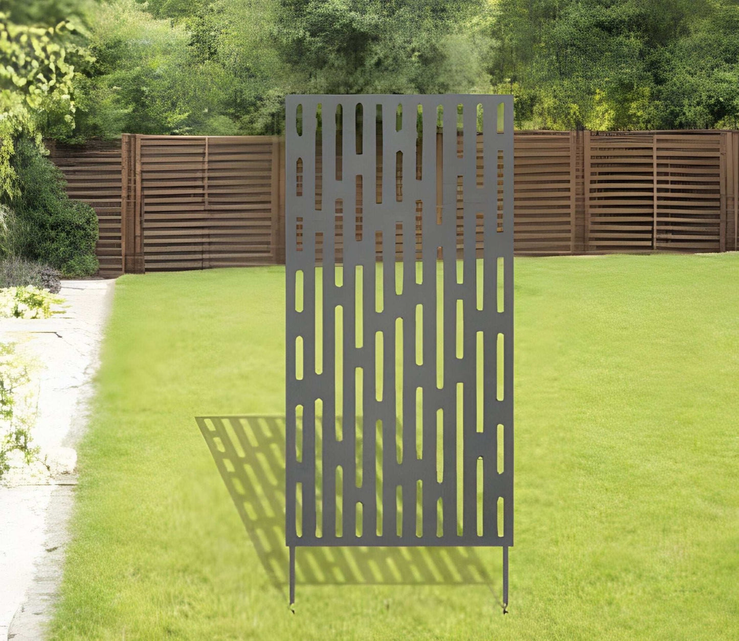 Paros Metal Trellis/Privacy Screen - Coastal Metal Art & Design - metal trellis - Northern Forge, LLC