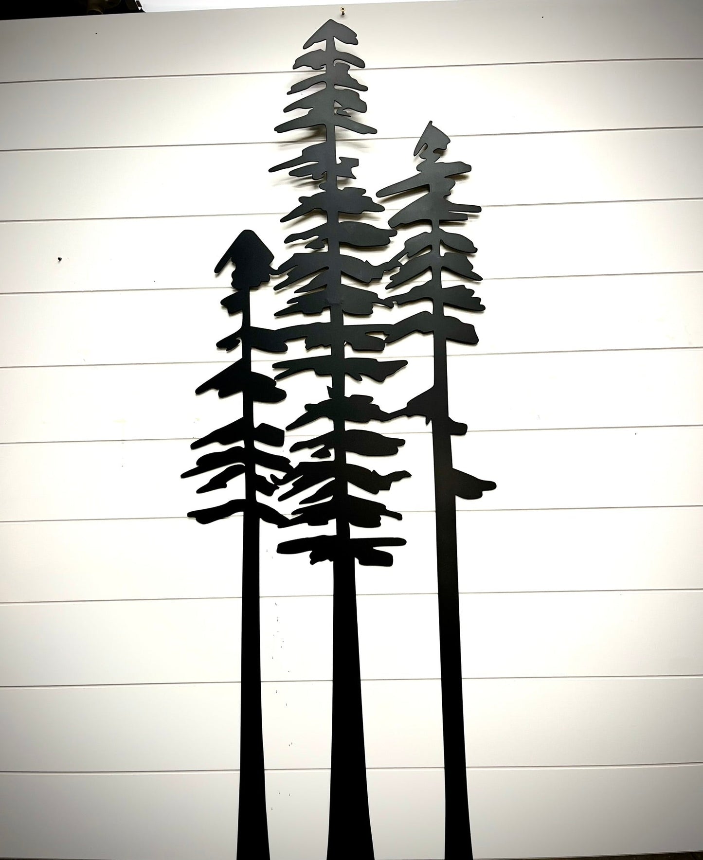 Pine Tree Trio Metal Wall Art - cabin decor - home - Northern Forge, LLC