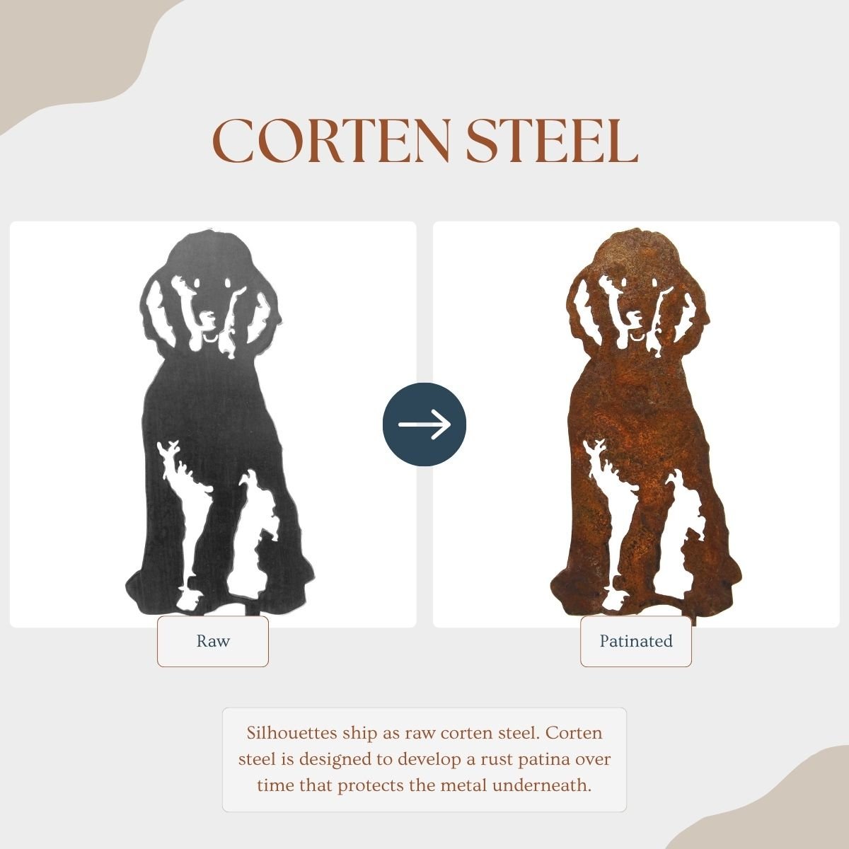 Poodle Metal Art – Handcrafted Dog Décor - My Metal Rescue - Shopify Collective - Northern Forge, LLC