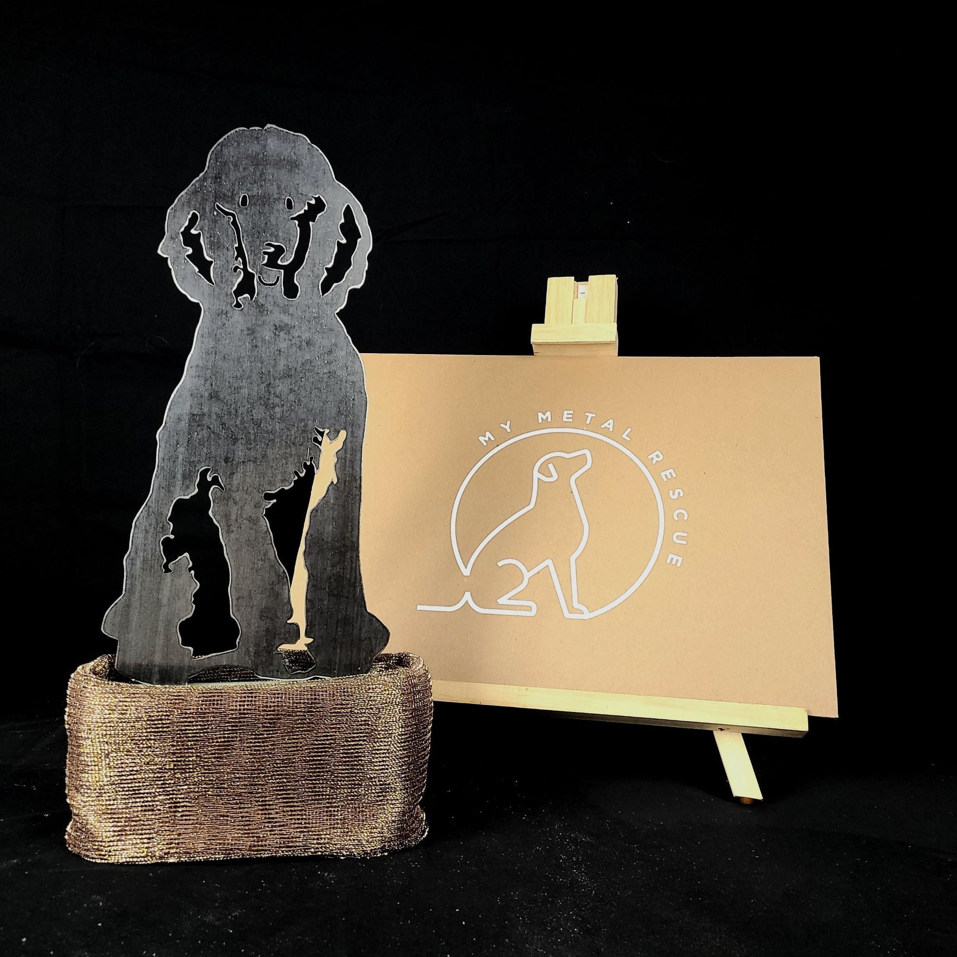 Poodle Metal Art – Handcrafted Dog Décor - My Metal Rescue - Shopify Collective - Northern Forge, LLC
