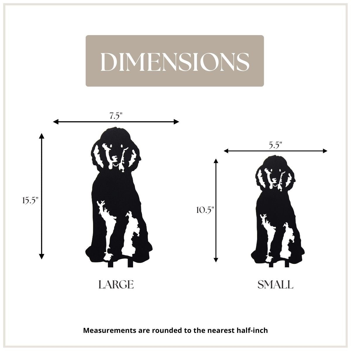 Poodle Metal Art – Handcrafted Dog Décor - My Metal Rescue - Shopify Collective - Northern Forge, LLC