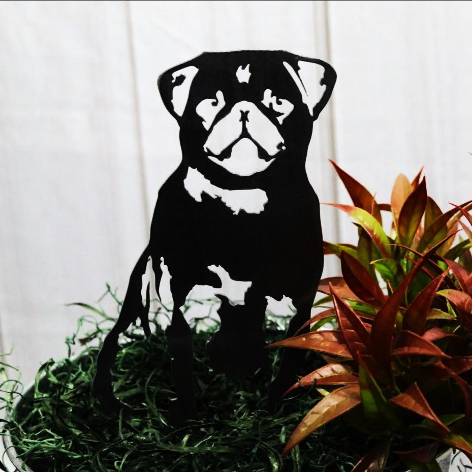 Pug Metal Art – Handcrafted Dog Décor - My Metal Rescue - Shopify Collective - Northern Forge, LLC