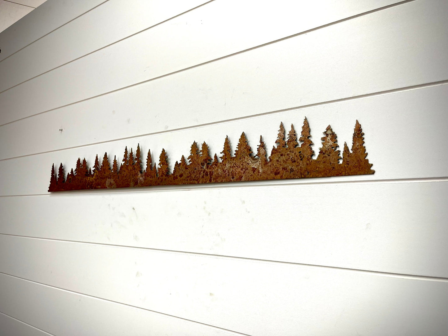 Raw Steel Pine Forest - Wall Art - home - home decor - Northern Forge, LLC