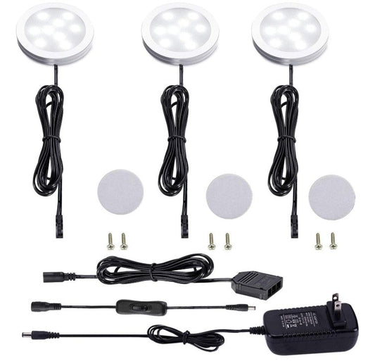 Replacement Puck Lights for Indoor 3x3 Luminaries | 3 - Pack - indoor - indoor accent lights - Northern Forge, LLC