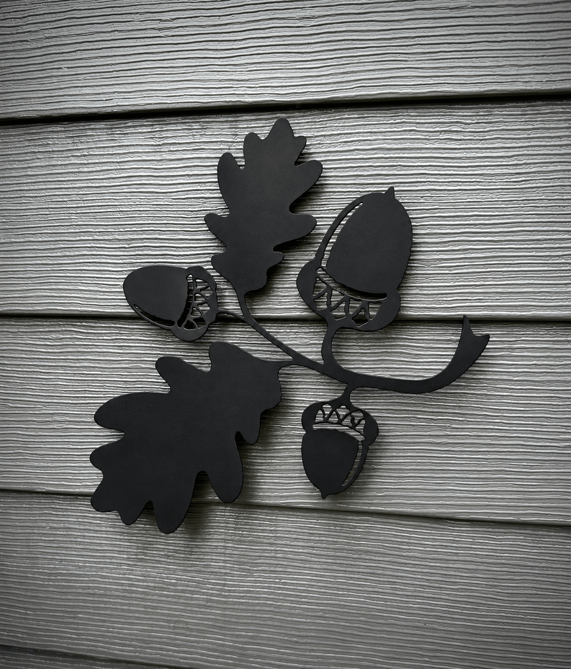 Rustic Metal Oak Leaves and Acorns - acorn leaves decor - fall - Northern Forge, LLC