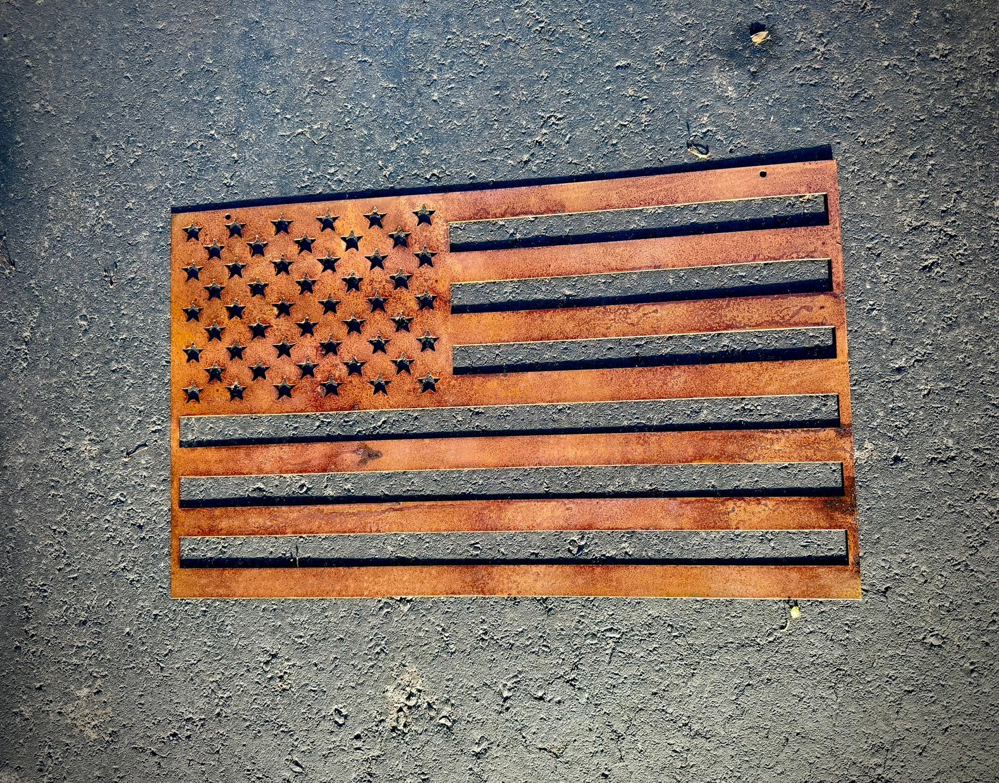 Rusty American Flag - distressed flag - flag - Northern Forge, LLC