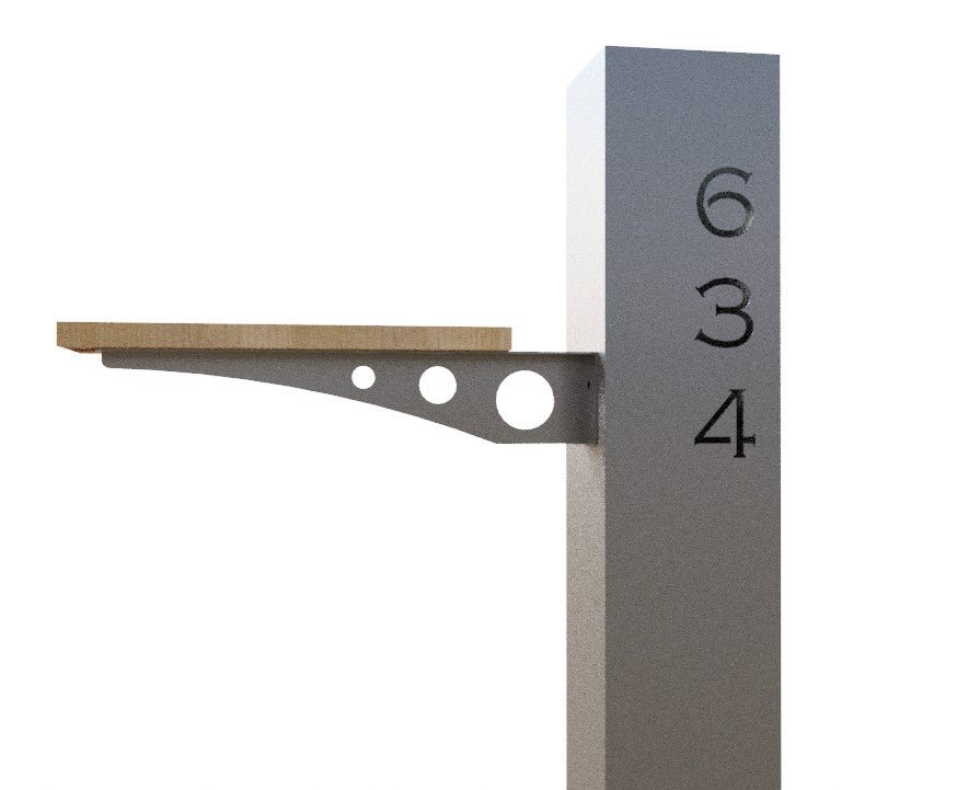 Sentinel Solar Mailbox Post Sleeve - Steel - 48 - inch - 48 - inch address pillar - address - Northern Forge, LLC