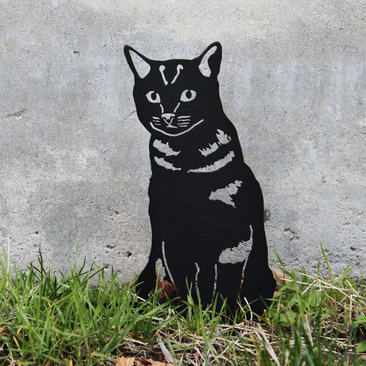 Shorthair Tabby Metal Art – Handcrafted Cat Décor - My Metal Rescue - Shopify Collective - Northern Forge, LLC