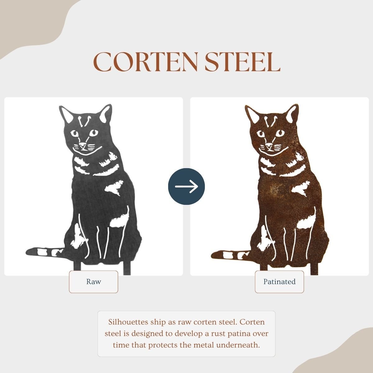 Shorthair Tabby Metal Art – Handcrafted Cat Décor - My Metal Rescue - Shopify Collective - Northern Forge, LLC