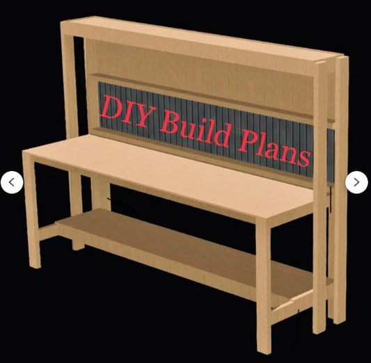 Simple 8 - foot Work Bench Build Plans DIY, Step - by - Step PDF with Illustrations - 8 foot work bench - Build Plans - Northern Forge, LLC