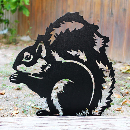 Squirrel Metal Art – Handcrafted Wildlife Décor - My Metal Rescue - Shopify Collective - Northern Forge, LLC