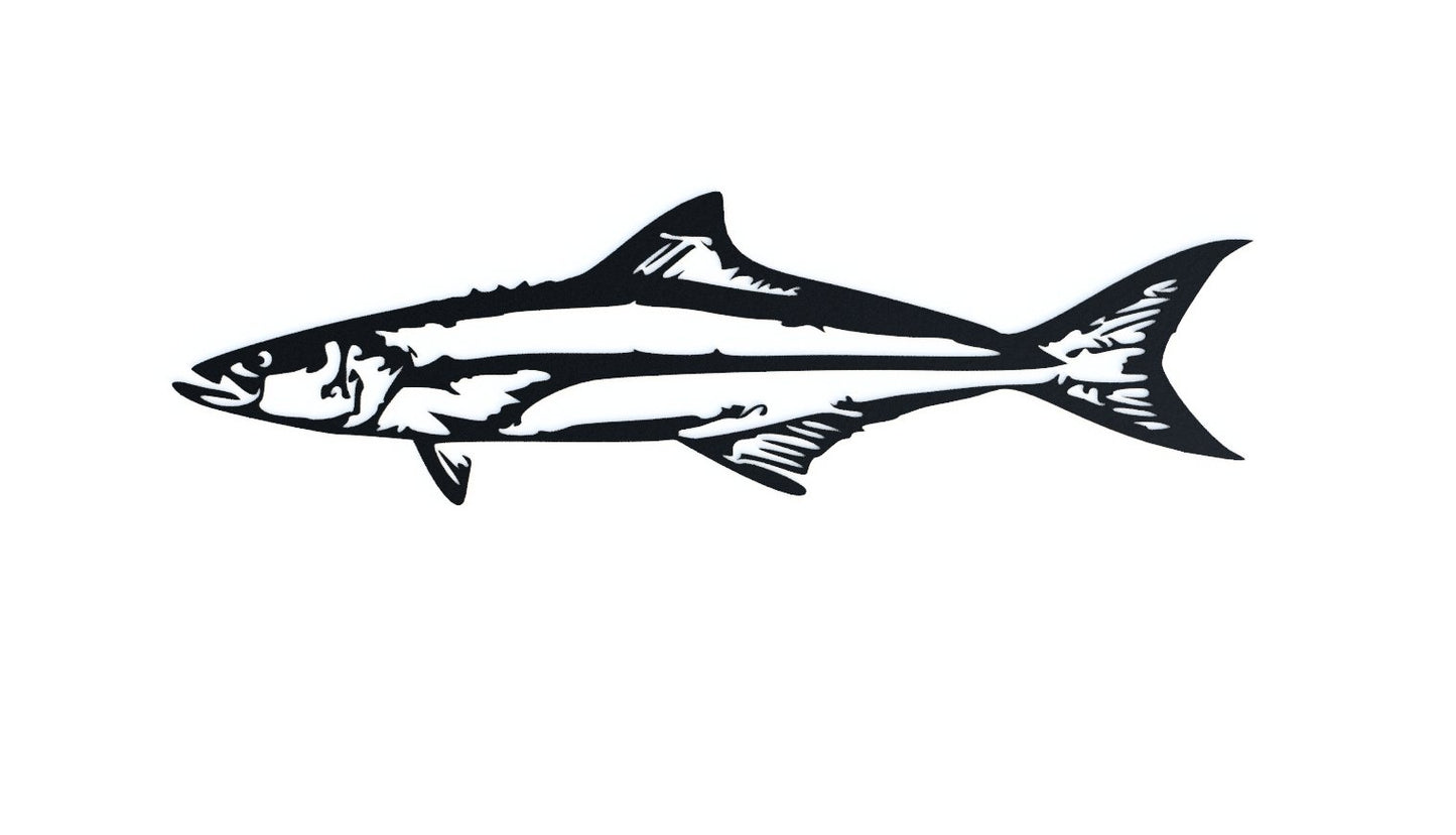 Steel Cobia Wall Art - beach house art - cabin sign - Northern Forge, LLC