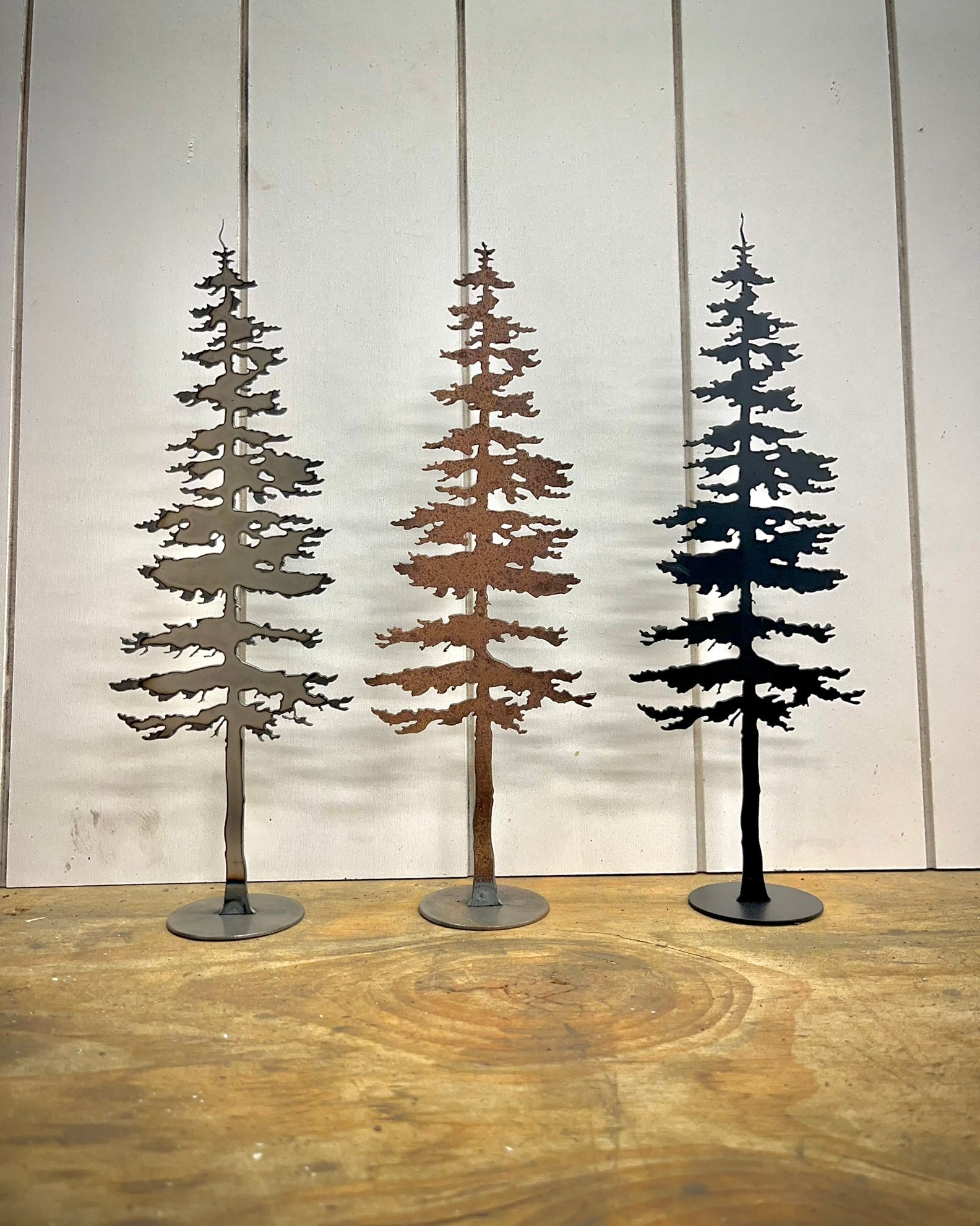 Steel Fir Tree - Mantel - home - home decor - Northern Forge, LLC