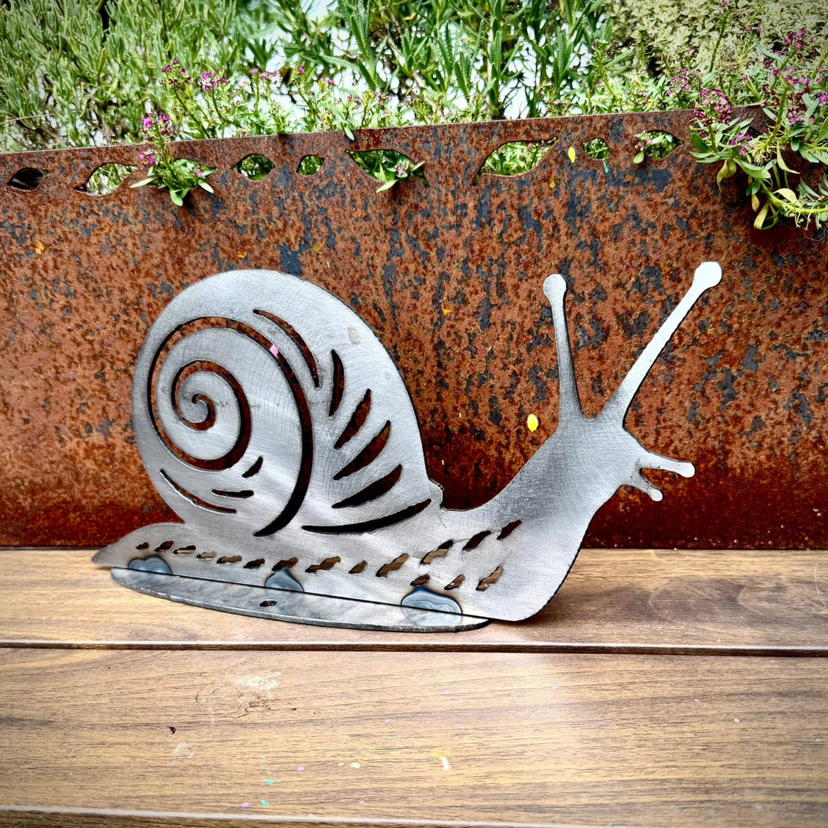 Steel Garden Snail | Multiple Sizes - garden - garden art - Northern Forge, LLC