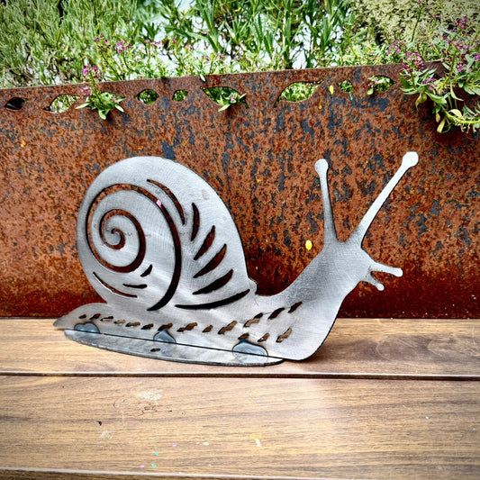 Steel Garden Snail | Multiple Sizes - garden - garden art - Northern Forge, LLC