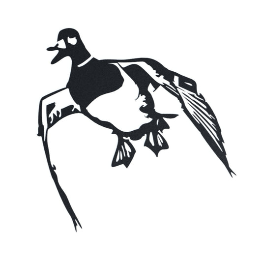 Steel Hollow Mallard Duck Incoming | Wall Art - canvasback duck decoy - canvasback wall art - Northern Forge, LLC