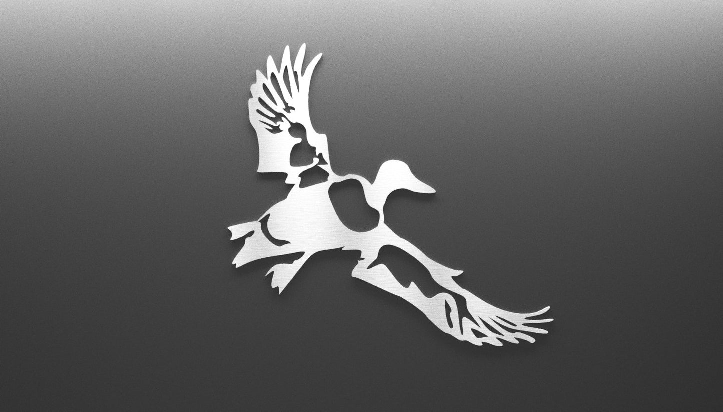 Steel Hollow Shoveler Duck Incoming | Wall Art - duck decals - hunt - Northern Forge, LLC