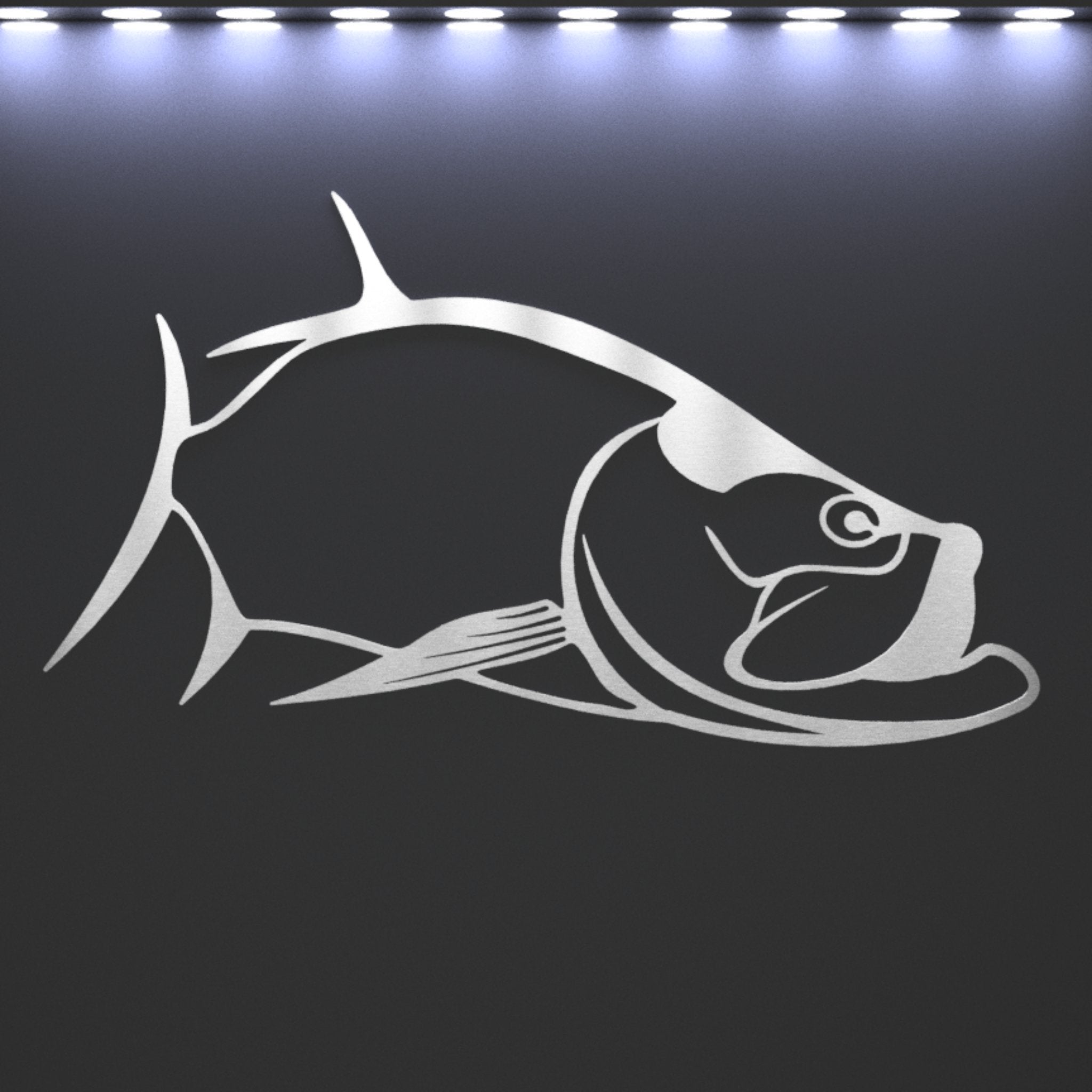 Fishbone Hollo Steel Hollow Tarpon Wall Art – Northern Forge, LLC
