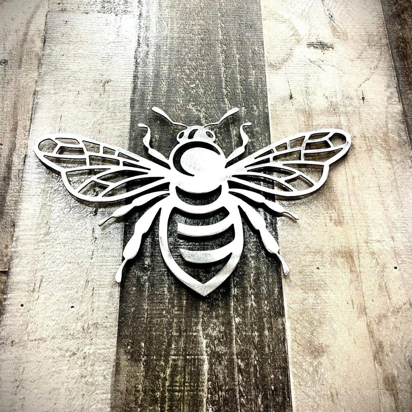 Steel Honey Bee // 12 in. - Bee Keeper Gift - Bee Keeper Sign - Northern Forge, LLC