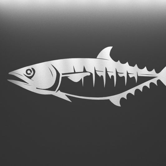 Steel Kingfish (Mackerel) Wall Art - beach house art - cabin sign - Northern Forge, LLC