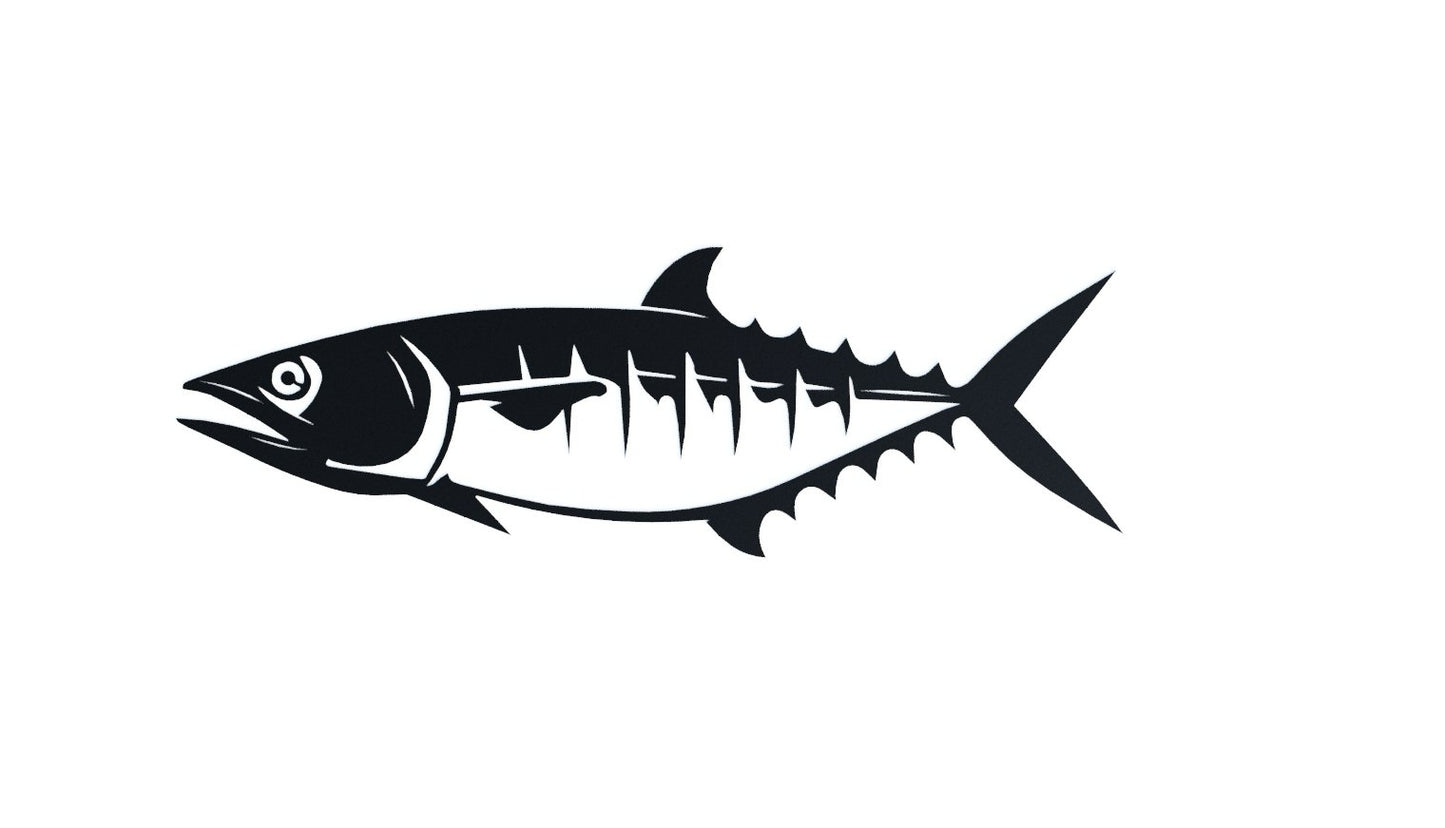 Steel Kingfish (Mackerel) Wall Art - beach house art - cabin sign - Northern Forge, LLC