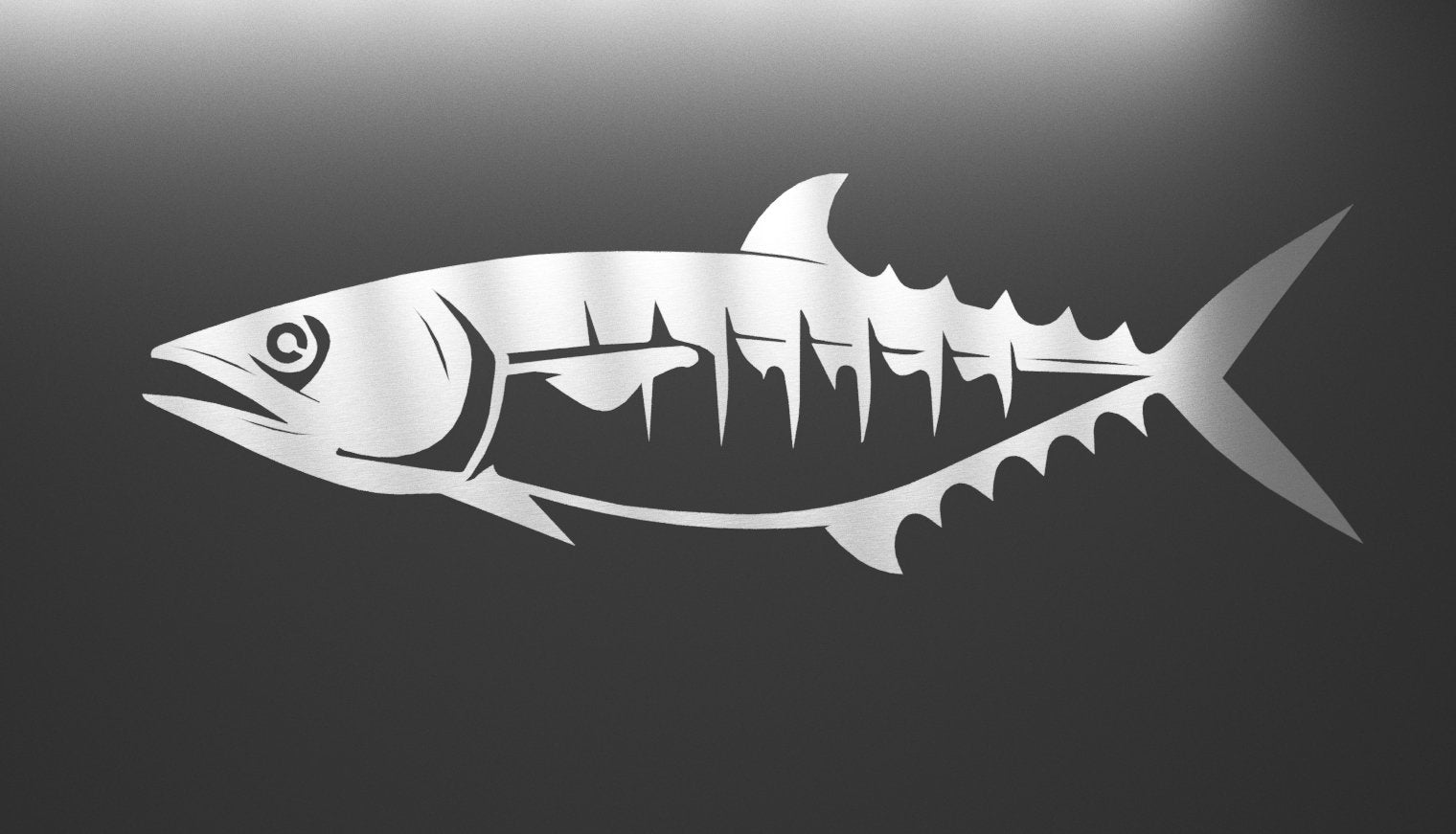 Steel Kingfish (Mackerel) Wall Art - beach house art - cabin sign - Northern Forge, LLC