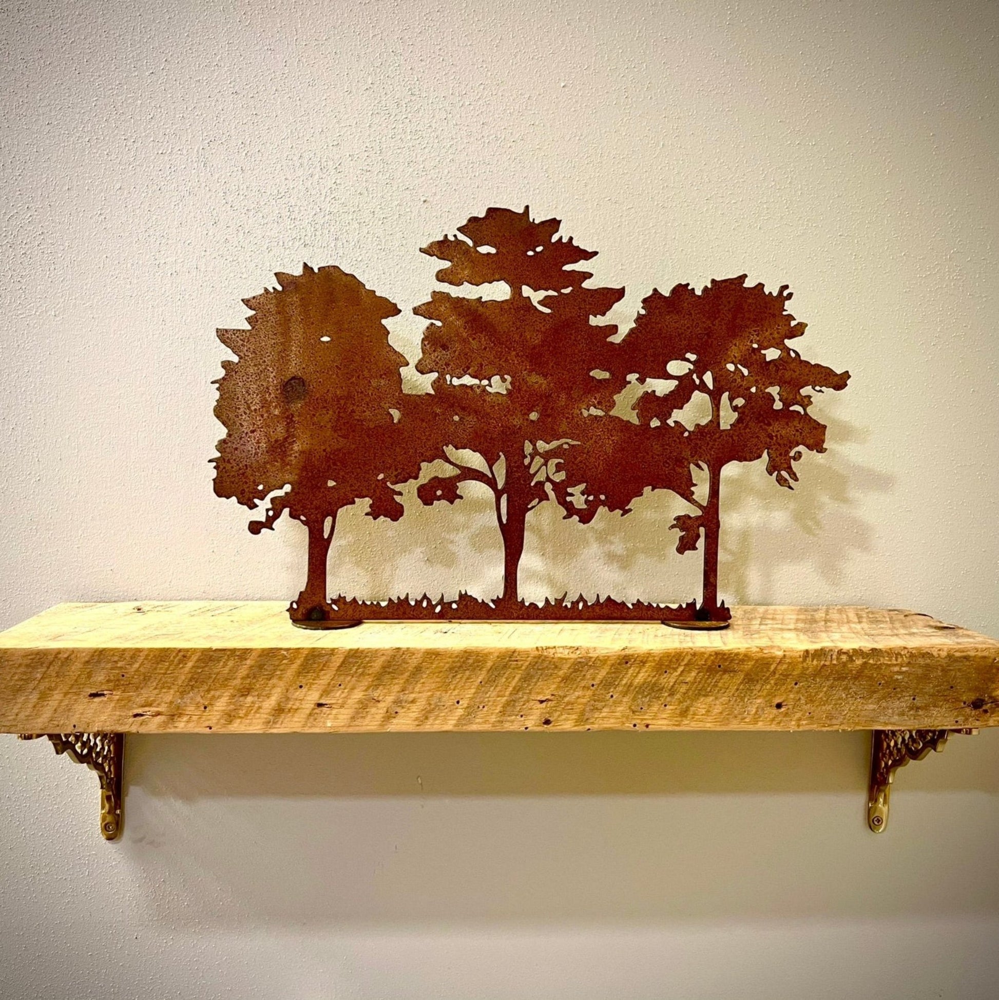 Steel Maple Tree Trio - Mantel - home - home decor - Northern Forge, LLC