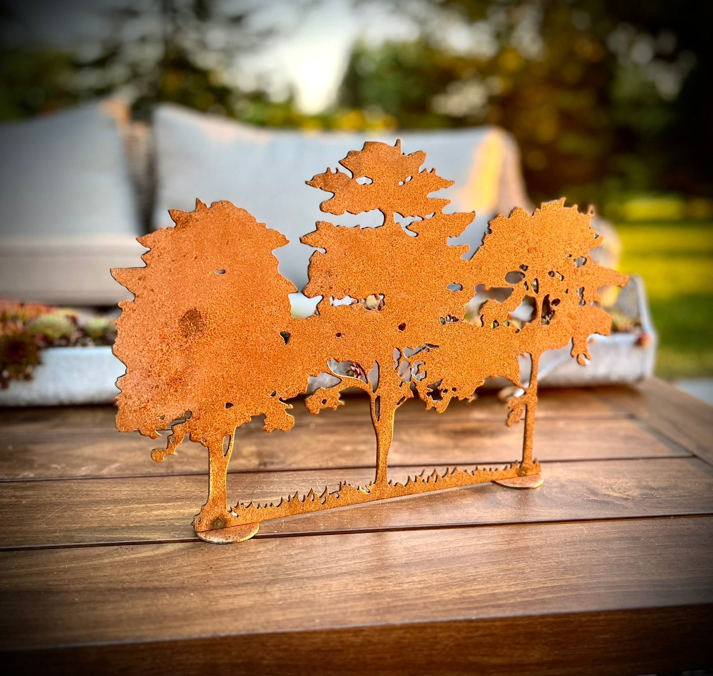 Steel Maple Tree Trio - Mantel - home - home decor - Northern Forge, LLC