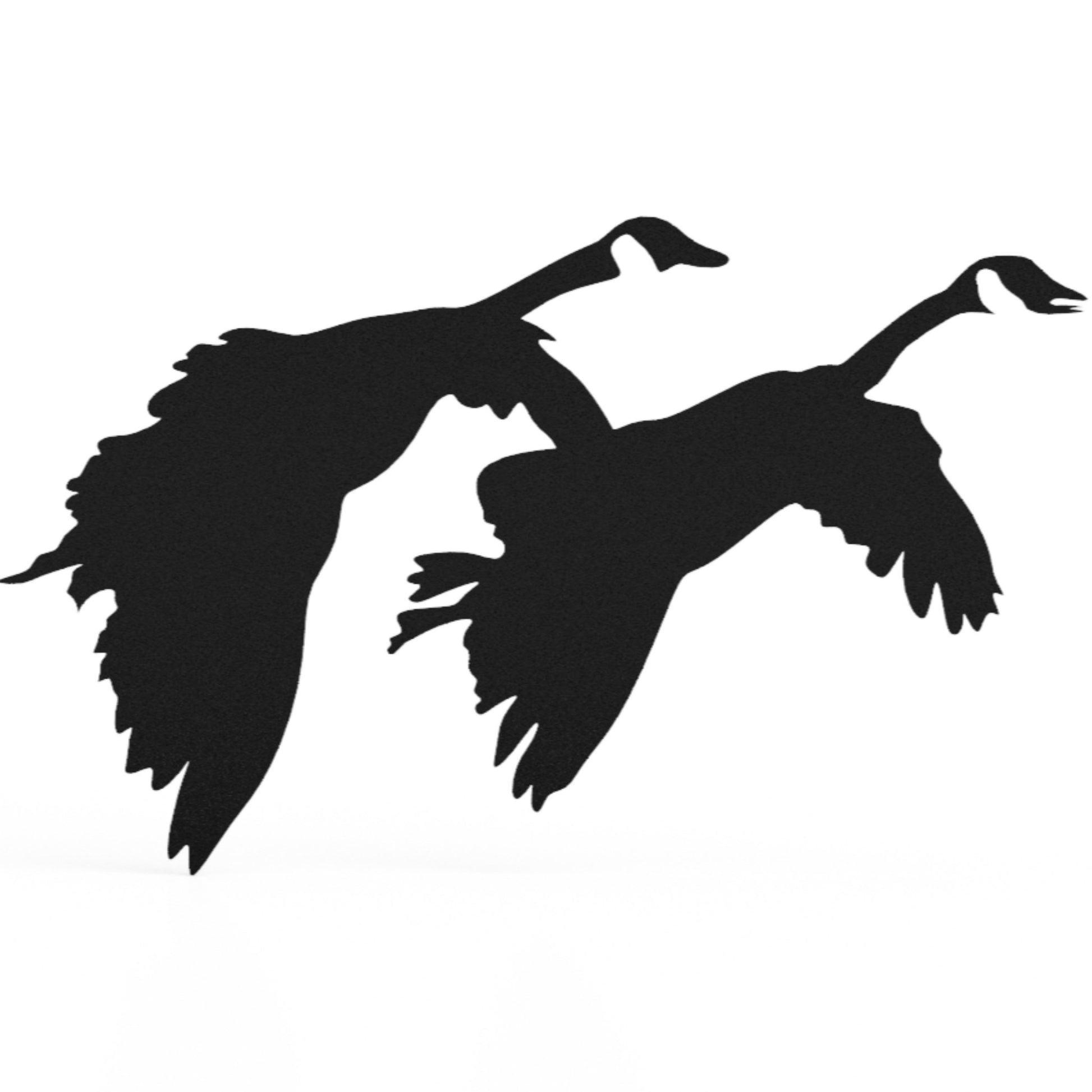 Steel Pair Canada Geese Landing | Wall Art - duck decals - flock ducks decal - Northern Forge, LLC