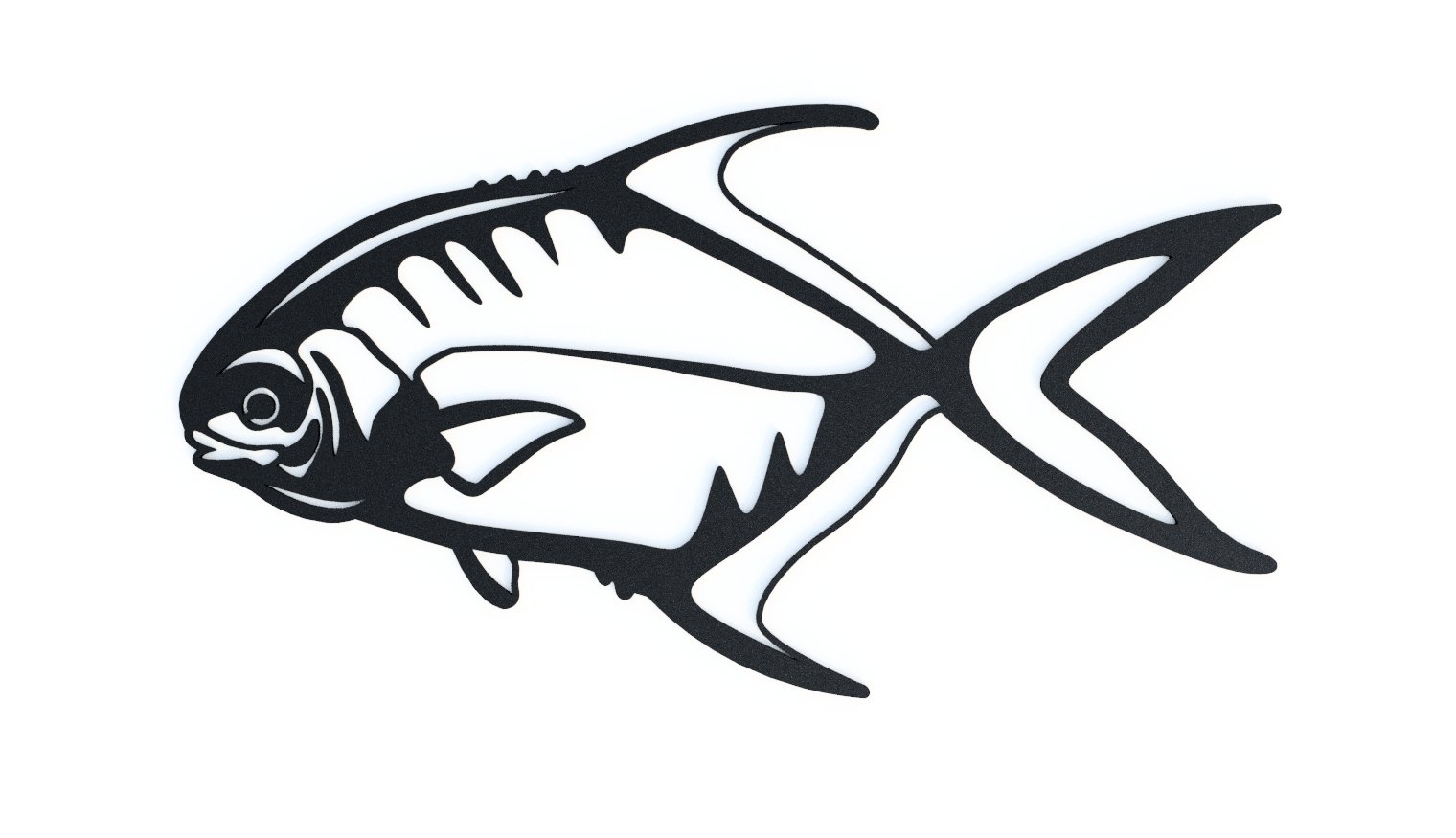 Steel Permit Fish Wall Art - beach house art - cabin sign - Northern Forge, LLC