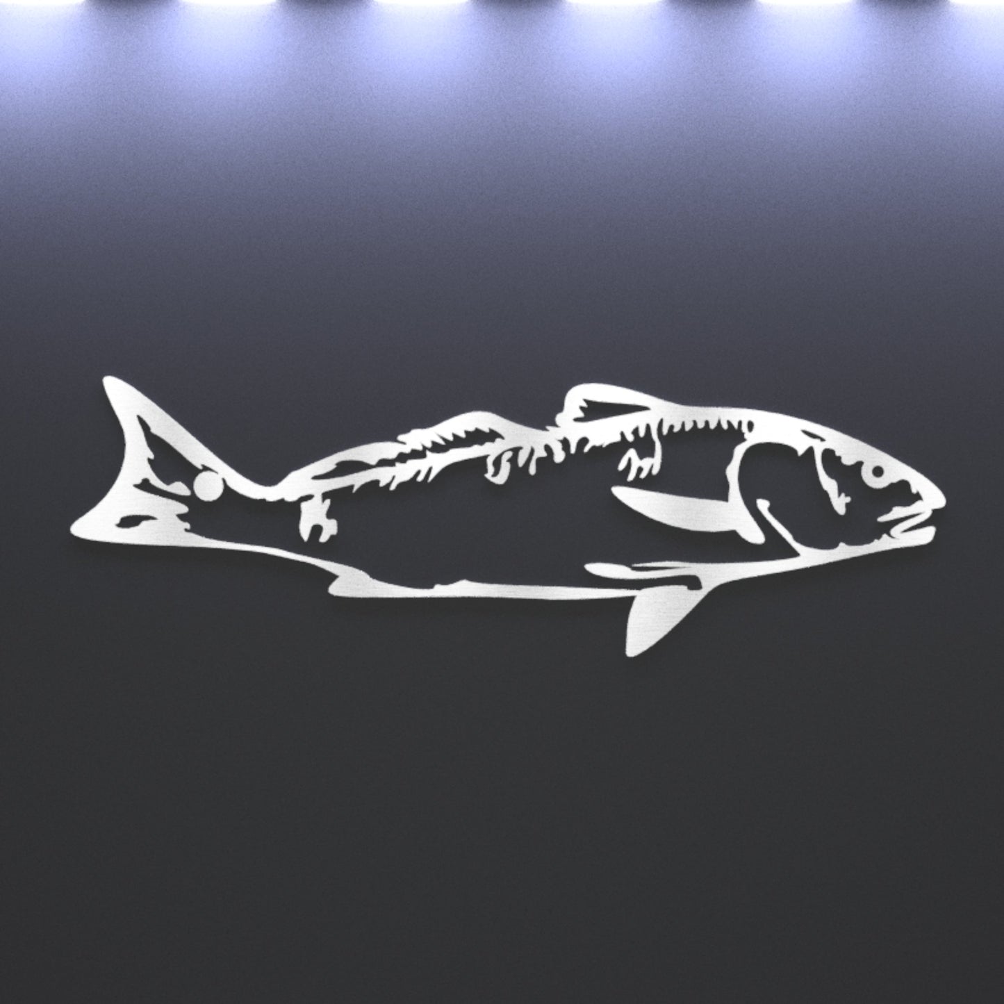 Steel Redfish (Drum) Wall Art - beach house art - cabin sign - Northern Forge, LLC