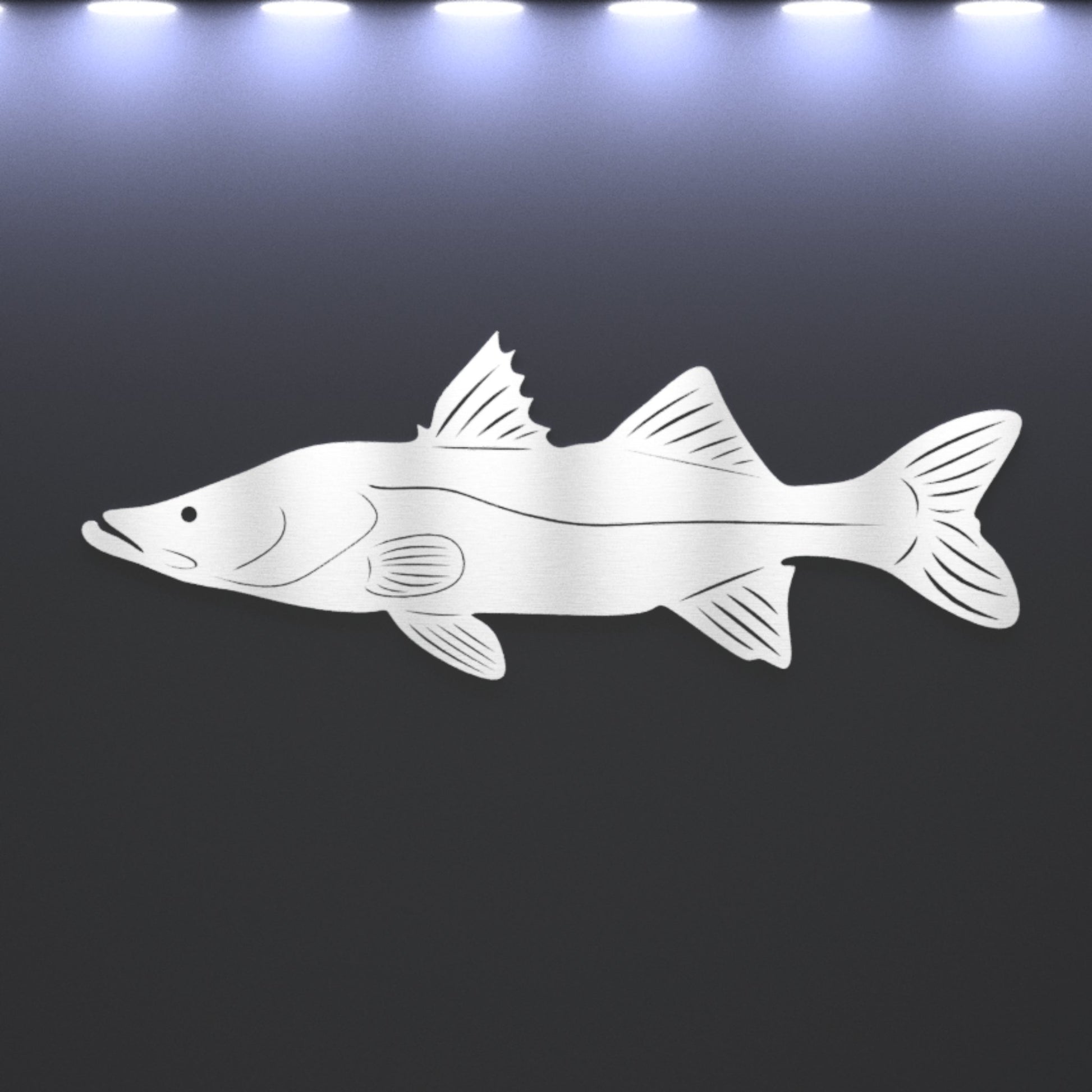 Steel Snook Wall Art - beach house art - cabin sign - Northern Forge, LLC