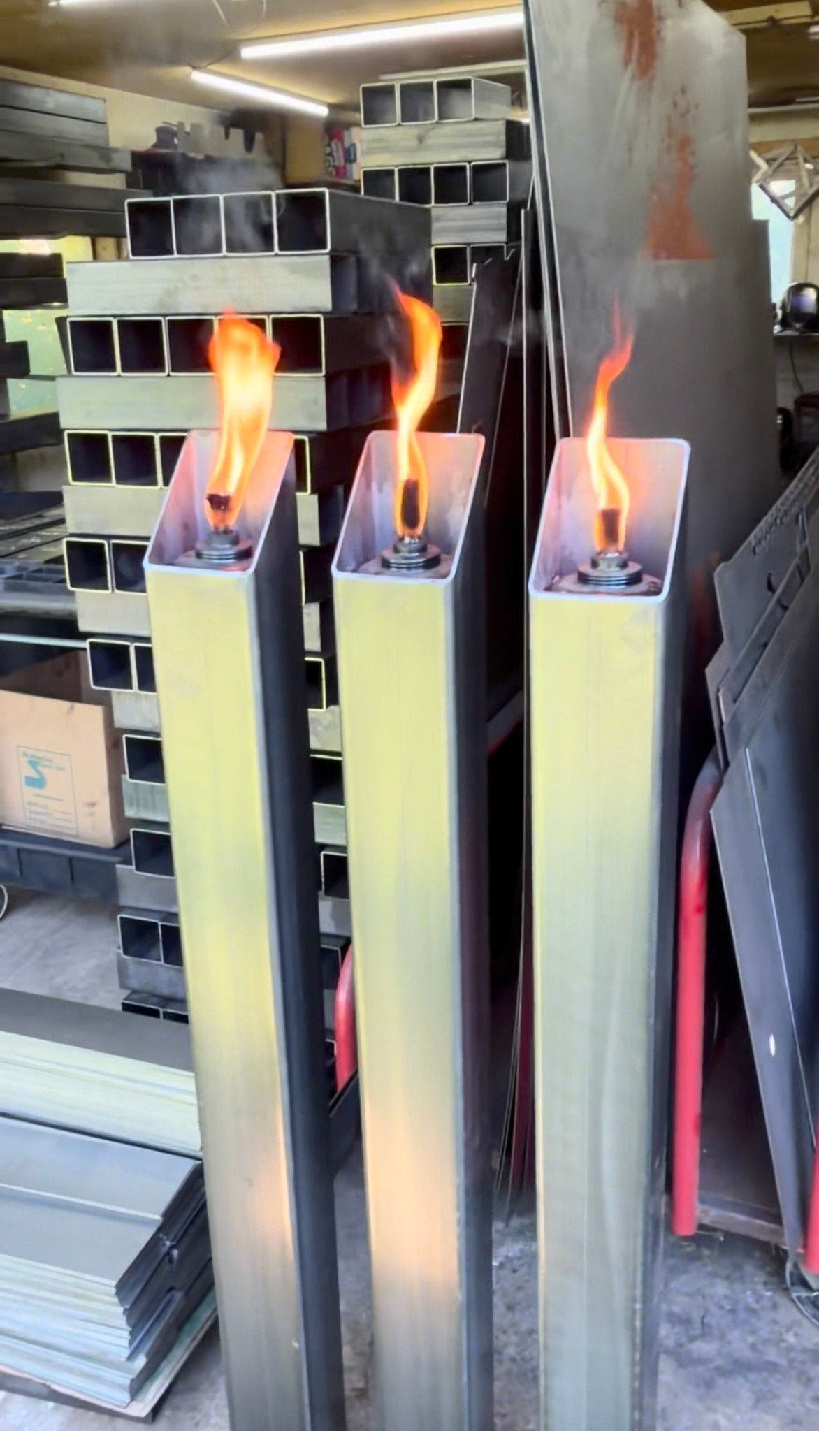 The Ember Forge Torch - Steel Patio Torches - Multiple Sizes - citronella torch - fire pit - Northern Forge, LLC