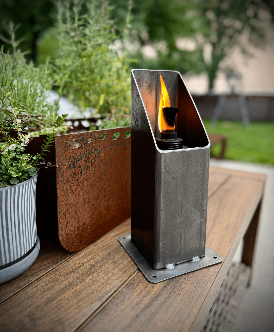 The Ember Forge Torch - Steel Patio Torches - Multiple Sizes - citronella torch - fire pit - Northern Forge, LLC