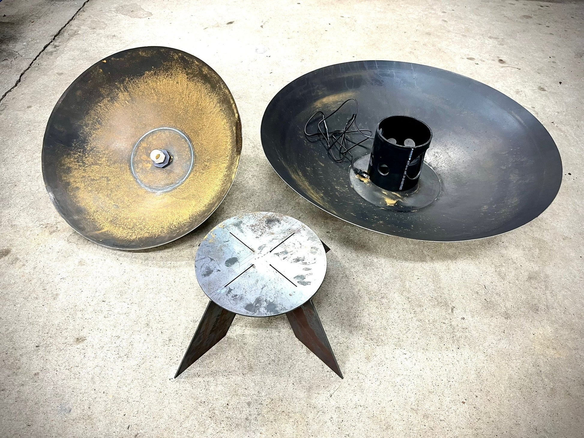 Tiered Corten Steel Water Bowls - corten planter - corten pond - Northern Forge, LLC