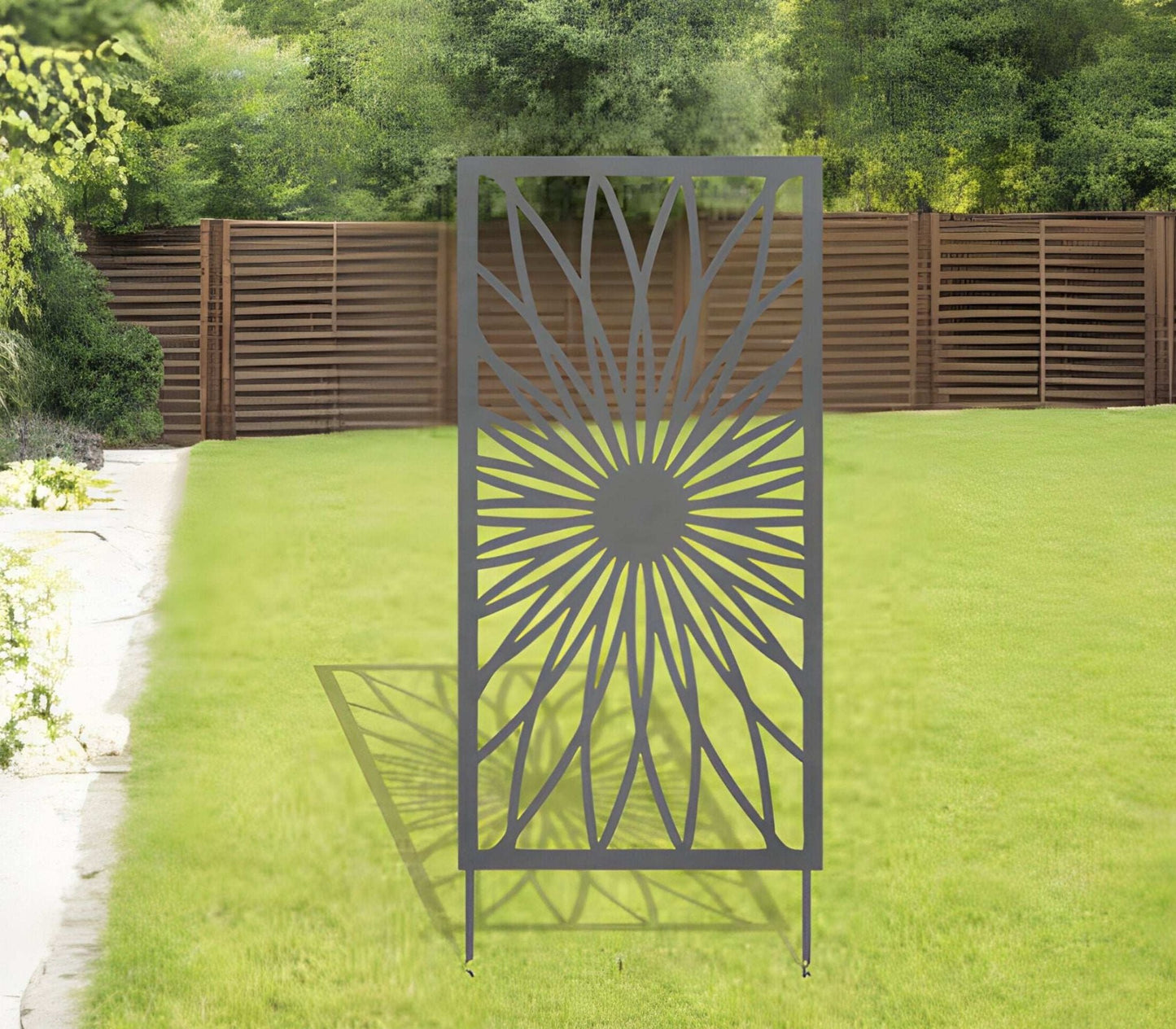 Versailles Metal Trellis/Privacy Screen - Coastal Metal Art & Design - metal trellis - Northern Forge, LLC