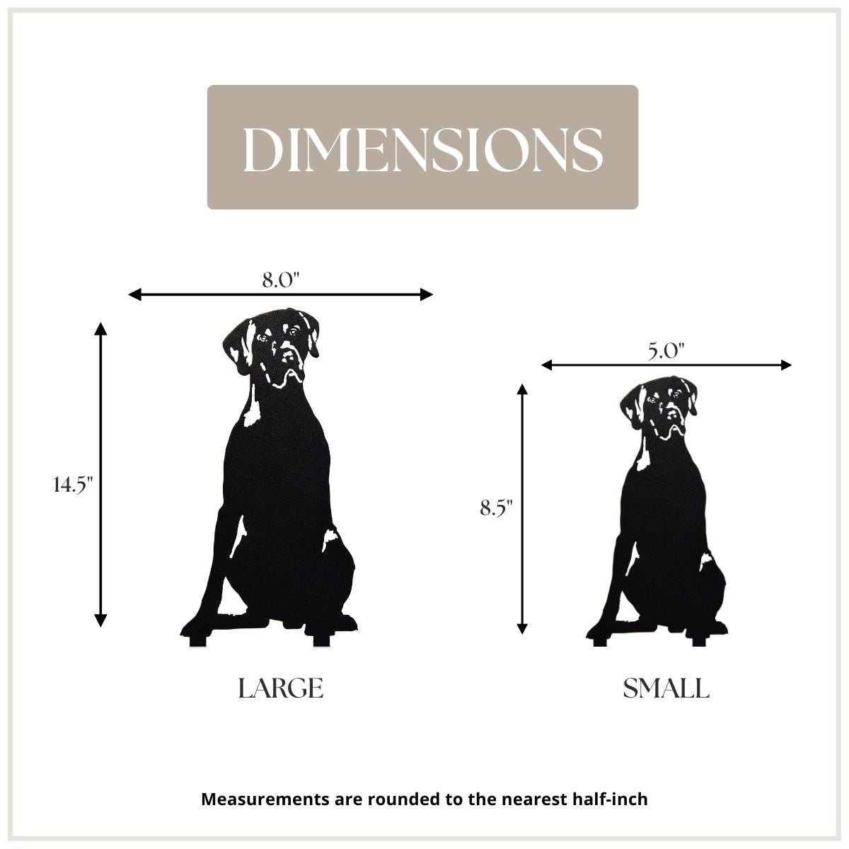 Weimaraner Metal Art – Handcrafted Dog Décor - My Metal Rescue - Shopify Collective - Northern Forge, LLC