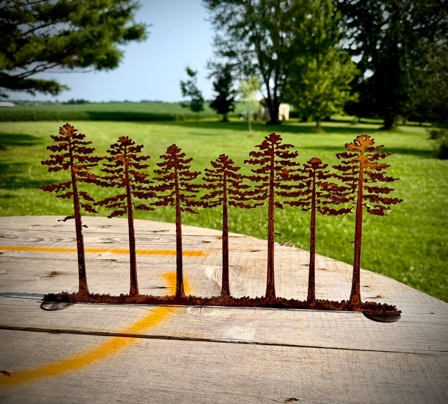 White Pine Canopy Shelf Silhouette - Standing - christmas - home - Northern Forge, LLC