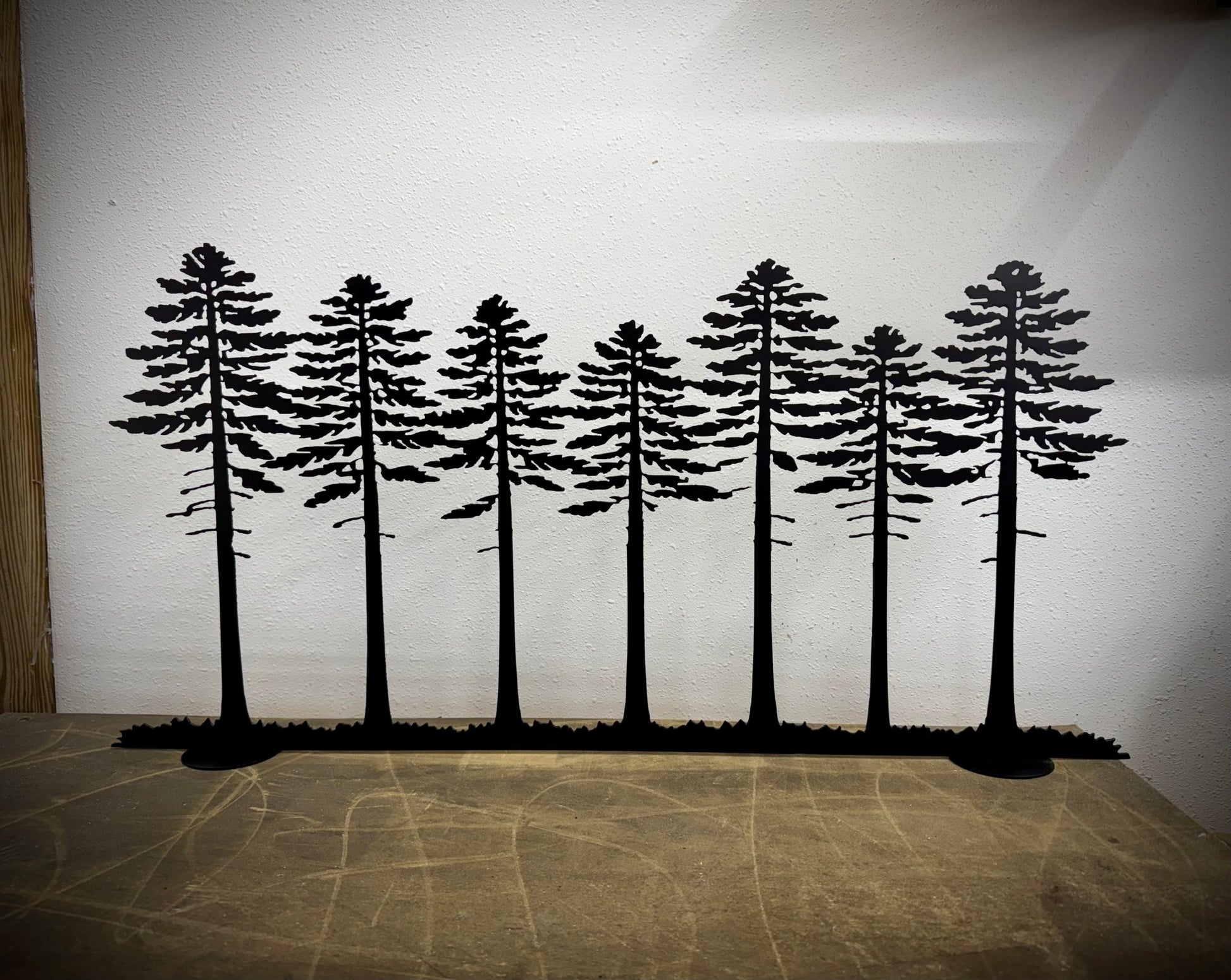 White Pine Canopy Shelf Silhouette - Standing - christmas - home - Northern Forge, LLC