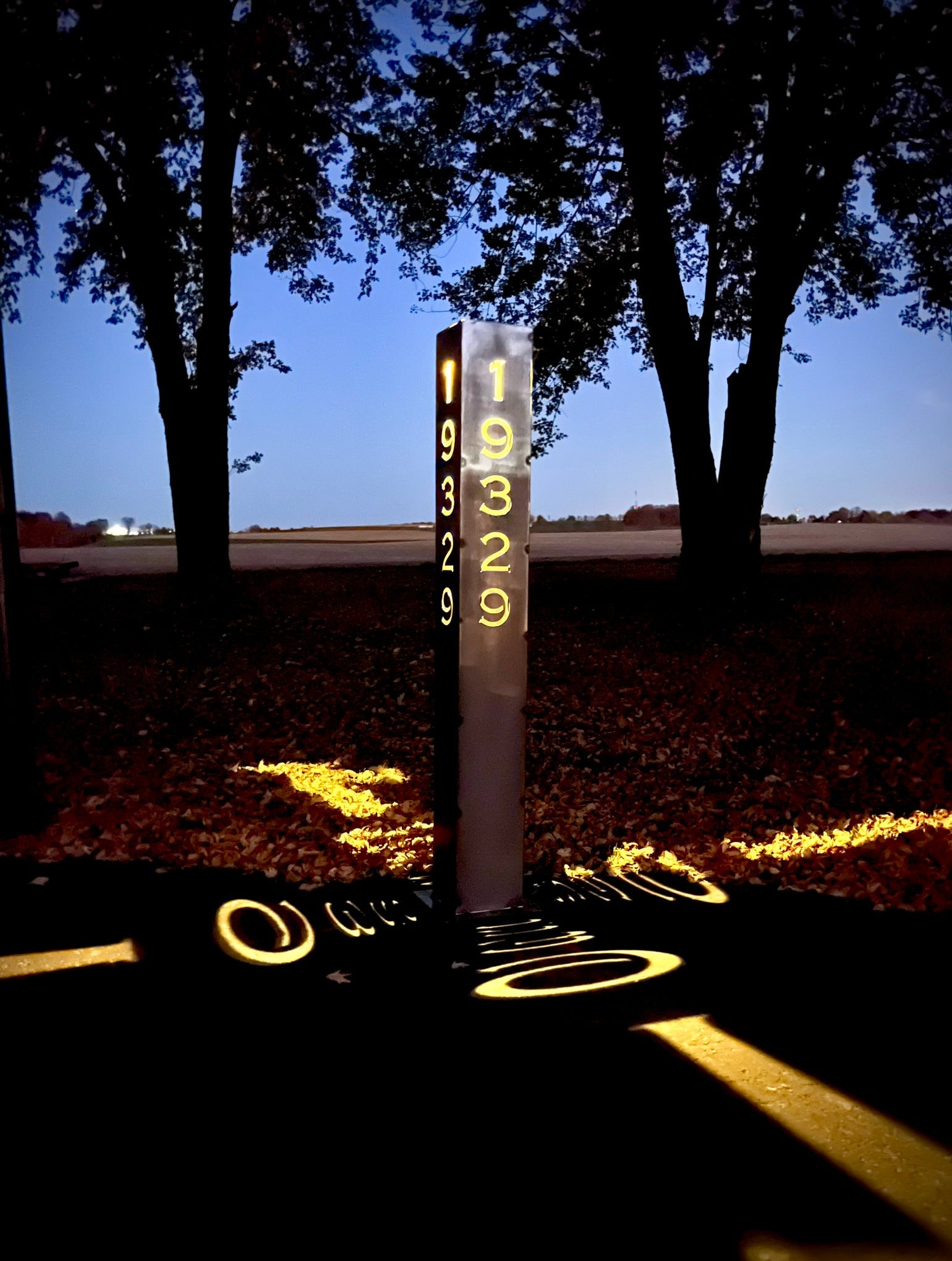 XL Home Address Solar Pillar Light - Steel - 48 - inch address pillar - address - Northern Forge, LLC